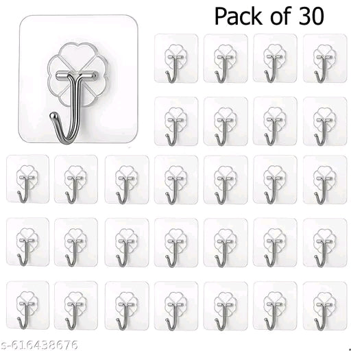Self adhesive wall hooks 30 packs