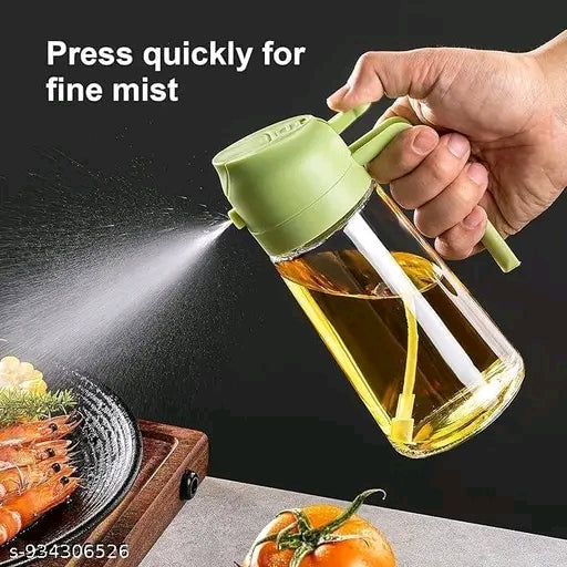 Glass oil dispenser and sprayer bottle 500ml