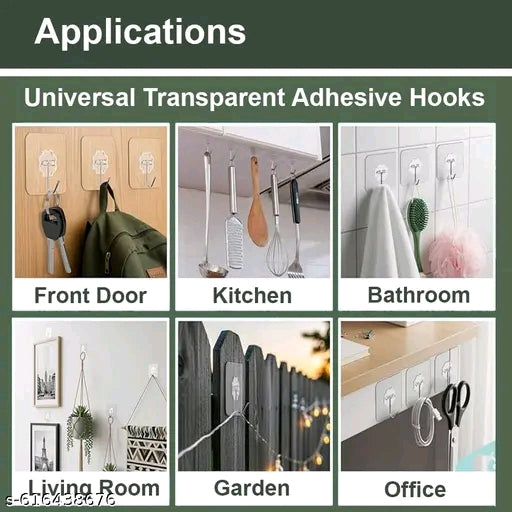 Self adhesive wall hooks 30 packs
