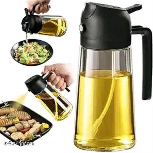 Glass oil dispenser and sprayer bottle 500ml