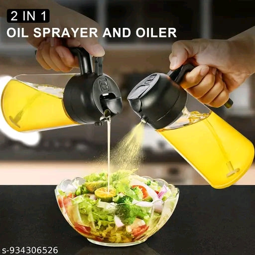 Glass oil dispenser and sprayer bottle 500ml