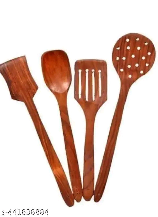 Hand made wooden spoon set of 6